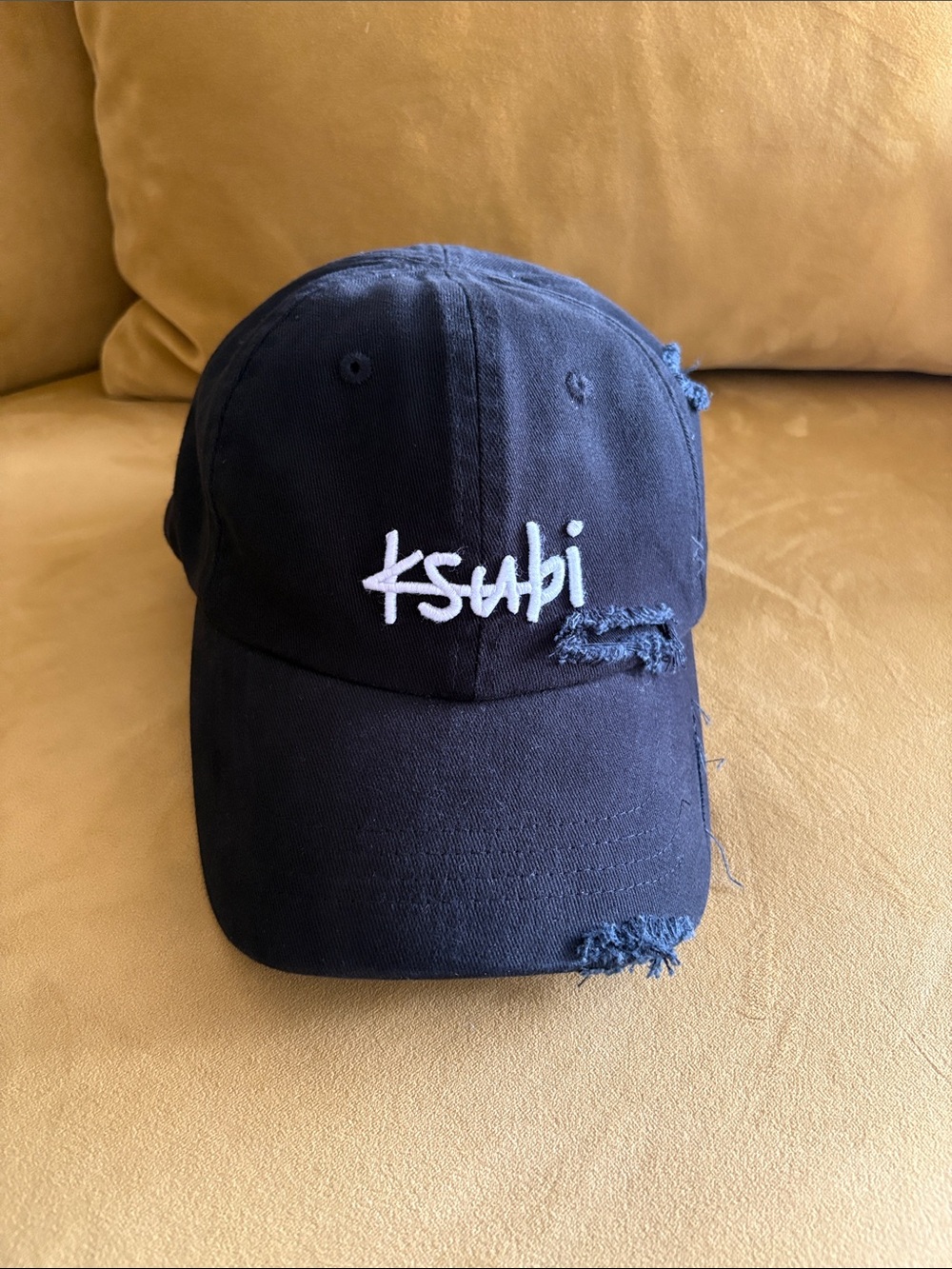 Ksubi Black Distressed Unisex Hat | One Size | Australian Luxury